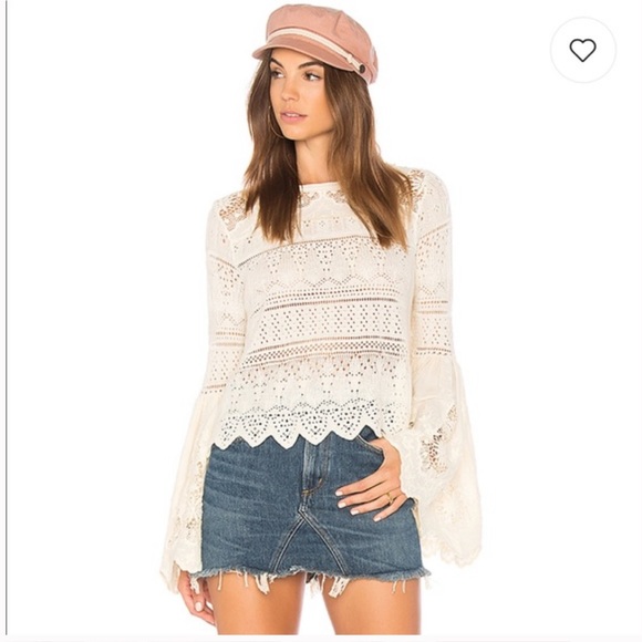 SOLD Free People Once Upon a Time Crochet Top - Picture 2 of 7